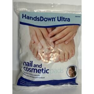 Graham Hands Down Ultra Nail and Cosmetic Pads White 240 Count